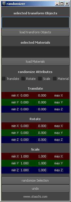 randomizer MEL Script