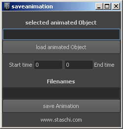 saveanimation MEL Script